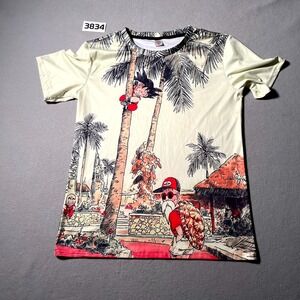 Dragon Ball Allover Tshirt Goku Master Roshi Anime Graphic T Shirt Mens L